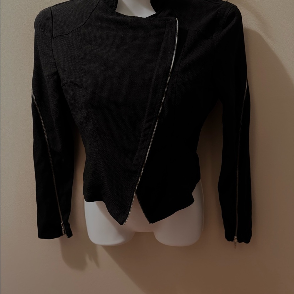 Women's Black Asymmetrical Blazer